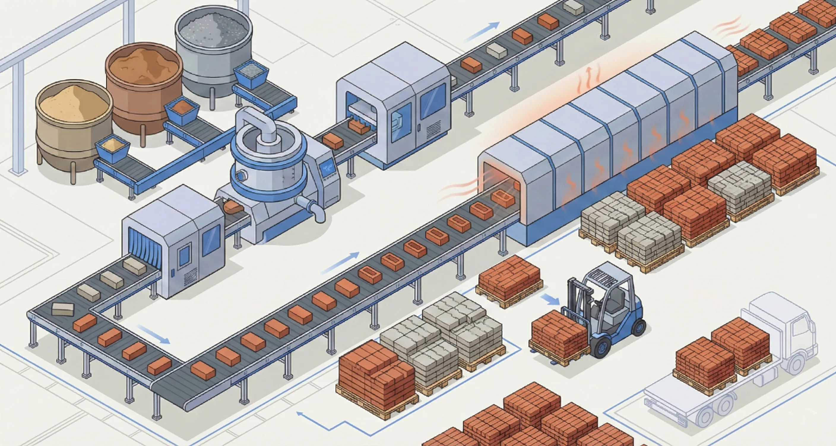 Brick manufacturing plant